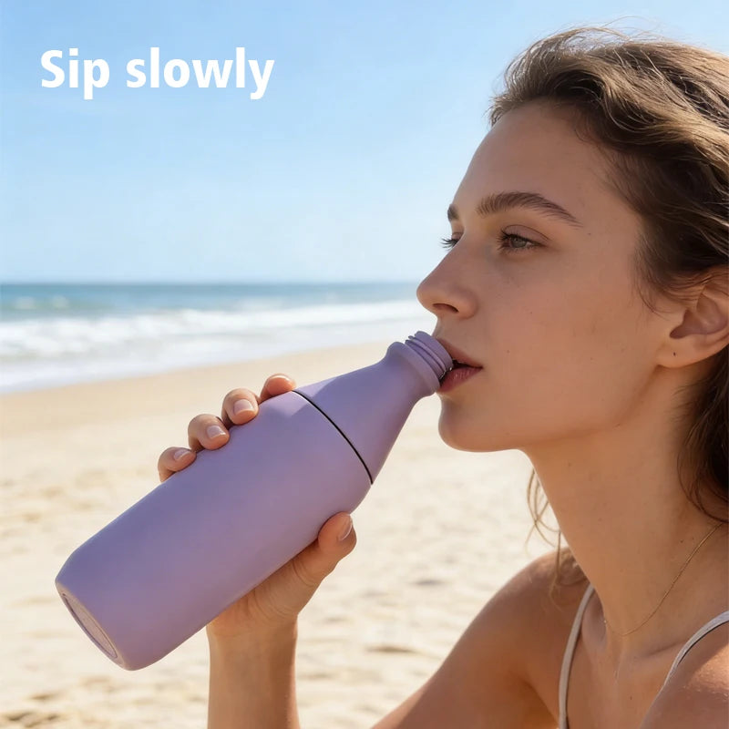 Cola Shape Thermos Cup 20oz 600ml Narrow Mouth and Wide Mouth Leak Proof  Stainless Steel Water Bottle Reusable