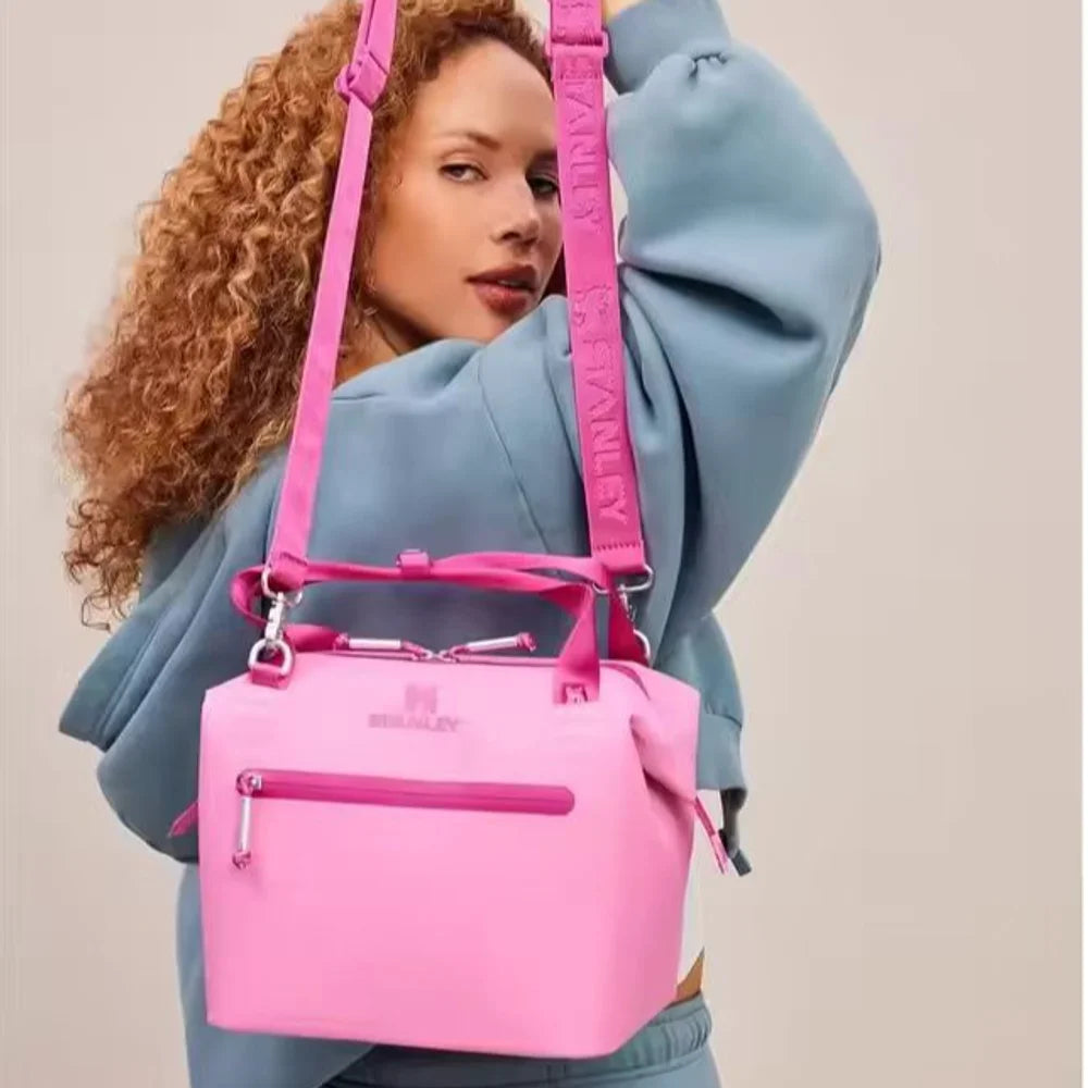 Portable Crossbody Bag Insulated Lunch Bag For Outdoor Car Travel Camping Daily Commute Gift